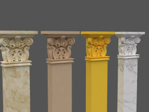 corinthian column 04 3D Model