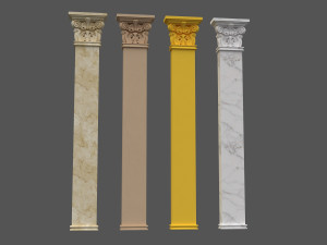 corinthian column 04 Model 3D
