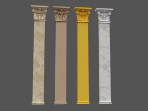 corinthian column 04 3D Model