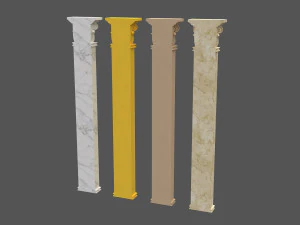 corinthian column 04 3D Model