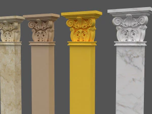 corinthian column 04 3D Model