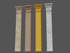 corinthian column 04 Model 3D
