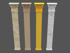 corinthian column 04 3D Model