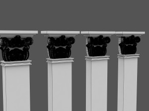 corinthian column 04 Model 3D
