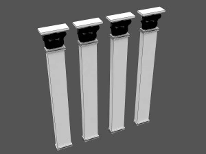 corinthian column 04 3D Model