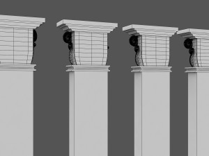 corinthian column 04 Model 3D