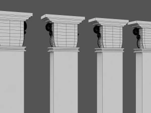 corinthian column 04 3D Model