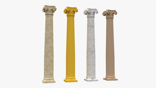 corinthian column 03 Modèle 3D .c4d .max .obj .3ds .fbx .stl .blend 