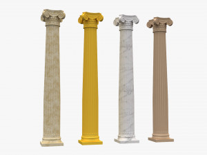 corinthian column 03 Modèle 3D