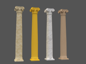corinthian column 03 Modèle 3D