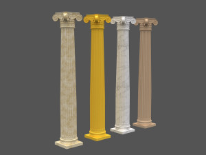 corinthian column 03 Modèle 3D