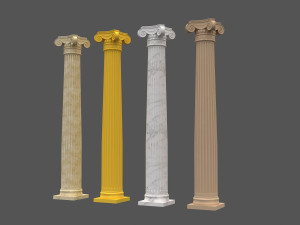 corinthian column 03 Modèle 3D