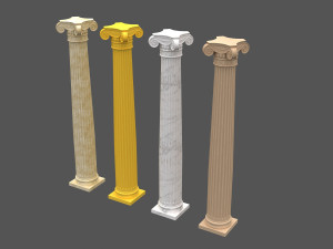 corinthian column 03 Modèle 3D