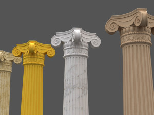 corinthian column 03 Modèle 3D