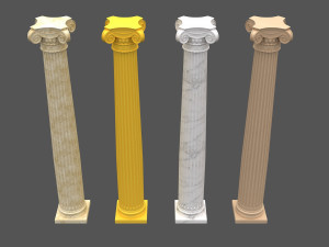 corinthian column 03 Modèle 3D