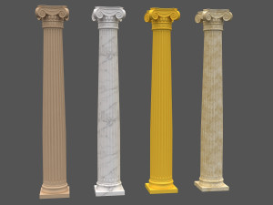 corinthian column 03 Modèle 3D