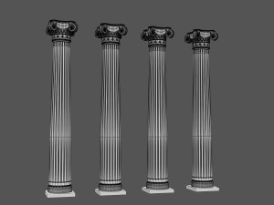 corinthian column 03 Modèle 3D