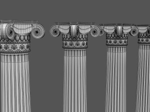 corinthian column 03 Modèle 3D