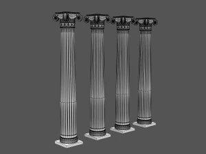 colonna corinzia 03 Modello 3D