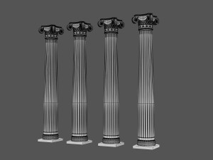 corinthian column 03 Modèle 3D