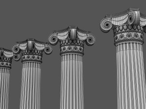 corinthian column 03 Modèle 3D