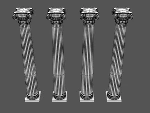 colonna corinzia 03 Modello 3D