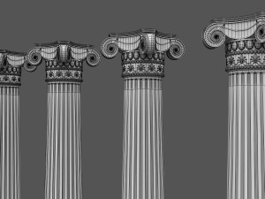 corinthian column 03 Modèle 3D