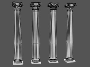 corinthian column 03 Modèle 3D