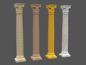 corinthian column 05 3D 모델