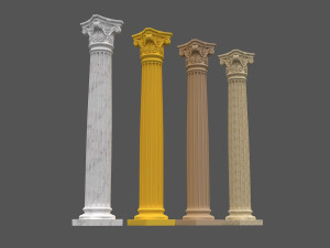 corinthian column 05 Modelo 3D