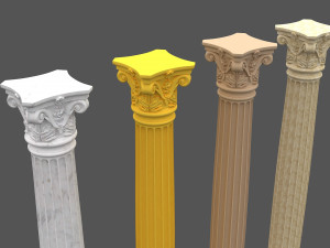 corinthian column 05 Modelo 3D