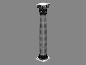 corinthian column 05 Modelo 3D