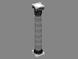 corinthian column 05 Modelo 3D