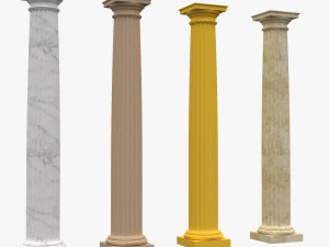 Korinthische zuil 06 3D Model