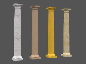 corinthian column 06 3D Model