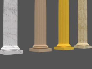 corinthian column 06 3D Model