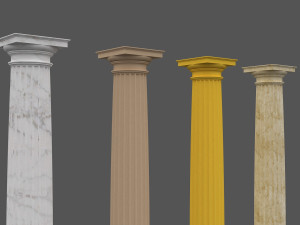 corinthian column 06 3D Model