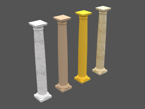 corinthian column 06 3D Model