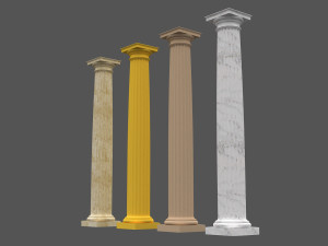 corinthian column 06 3D Model