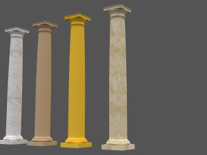 corinthian column 06 3D Model