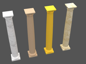 corinthian column 06 3D Model