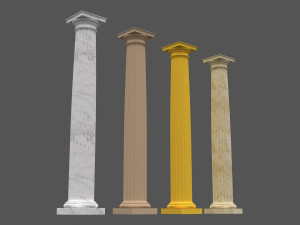 corinthian column 06 3D Model