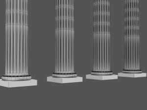 corinthian column 06 3D Model