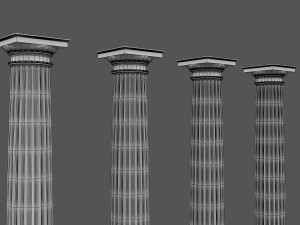 corinthian column 06 3D Model