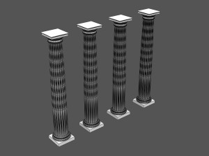 corinthian column 06 3D Model