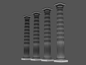 corinthian column 06 3D Model