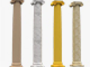コリント式柱 07 3Dモデル