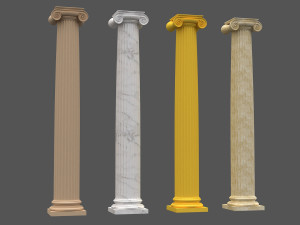 corinthian column 07 Modelo 3D