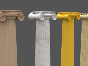 corinthian column 07 Modelo 3D