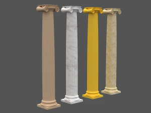 コリント式柱 07 3Dモデル